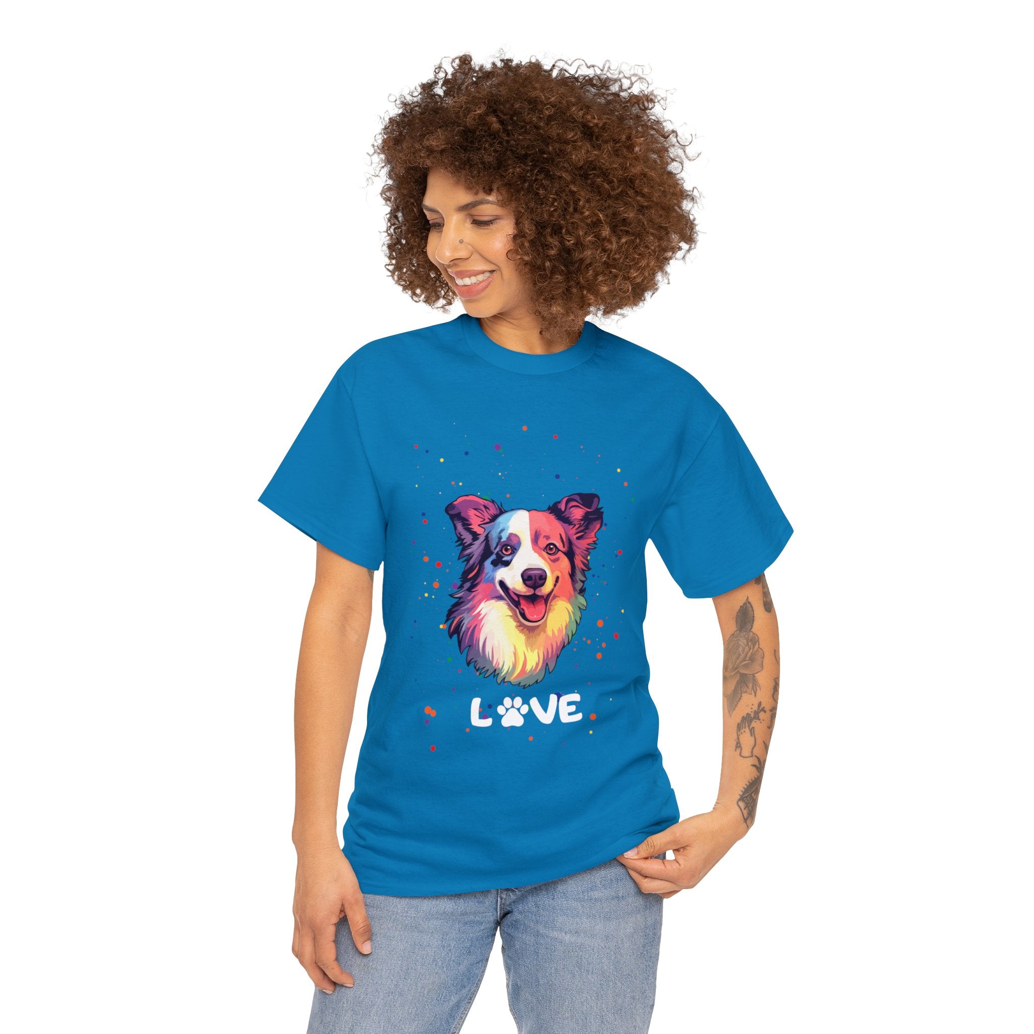 Dog T-Shirt: Border Collie Love Dog T-Shirt: Border Collie Love