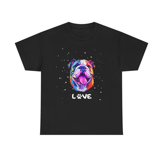 Dog T-Shirt: English Bulldog Love #2