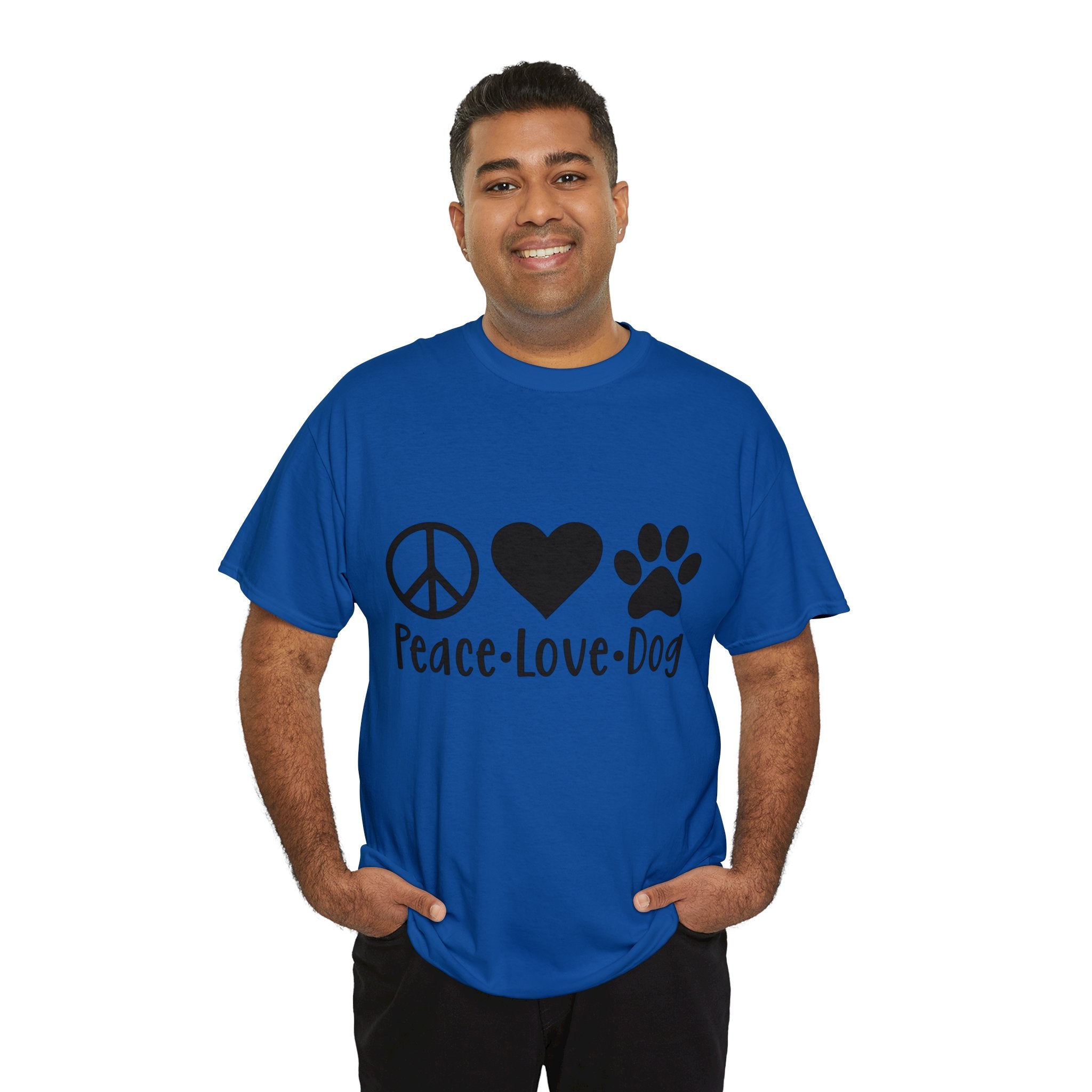 Dog T-Shirt: Peace Love Dog Dog T-Shirt: Peace Love Dog