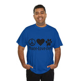 Dog T-Shirt: Peace Love Dog Dog T-Shirt: Peace Love Dog
