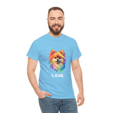 Dog T-Shirt: Pomeranian Love Dog T-Shirt: Pomeranian Love