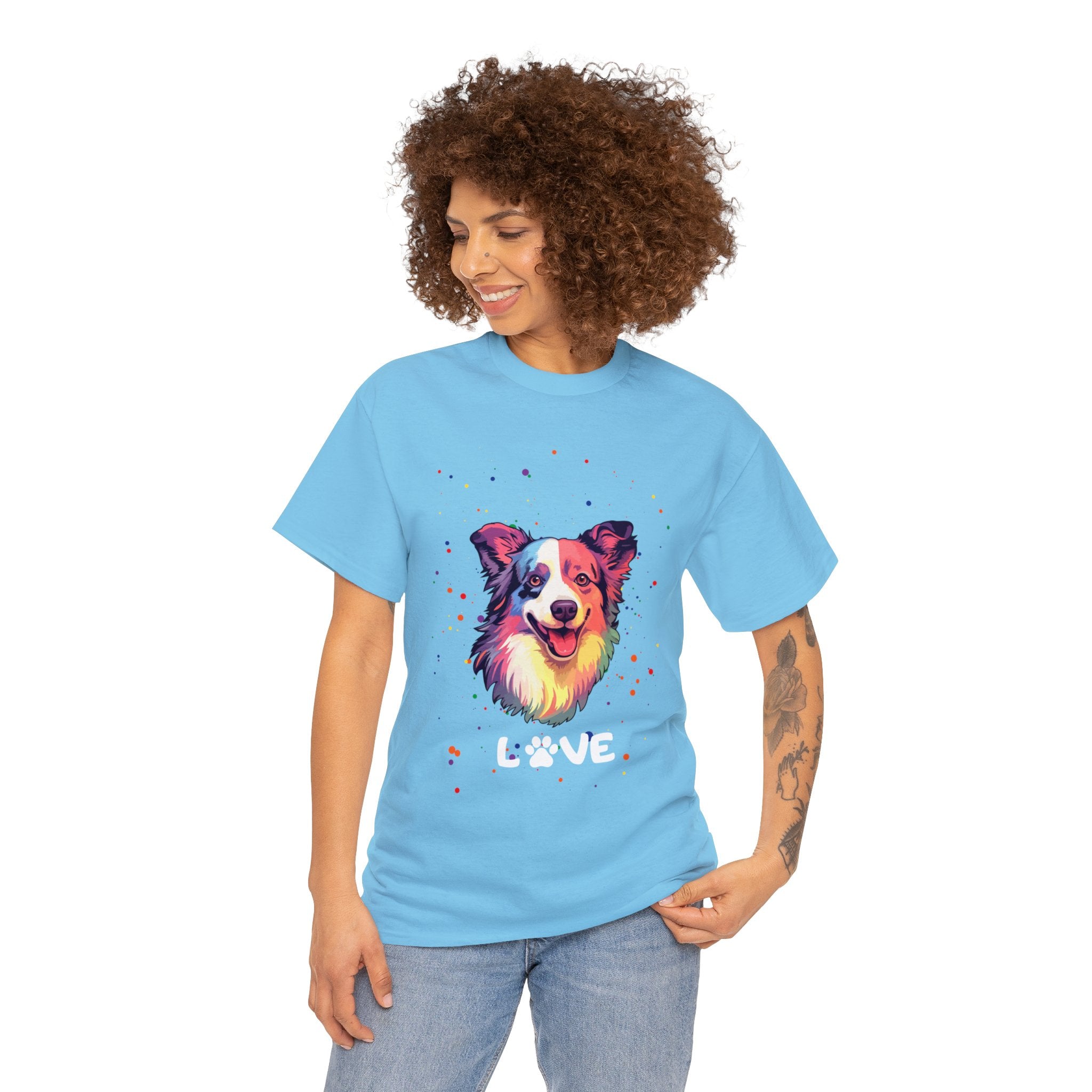 Dog T-Shirt: Border Collie Love Dog T-Shirt: Border Collie Love