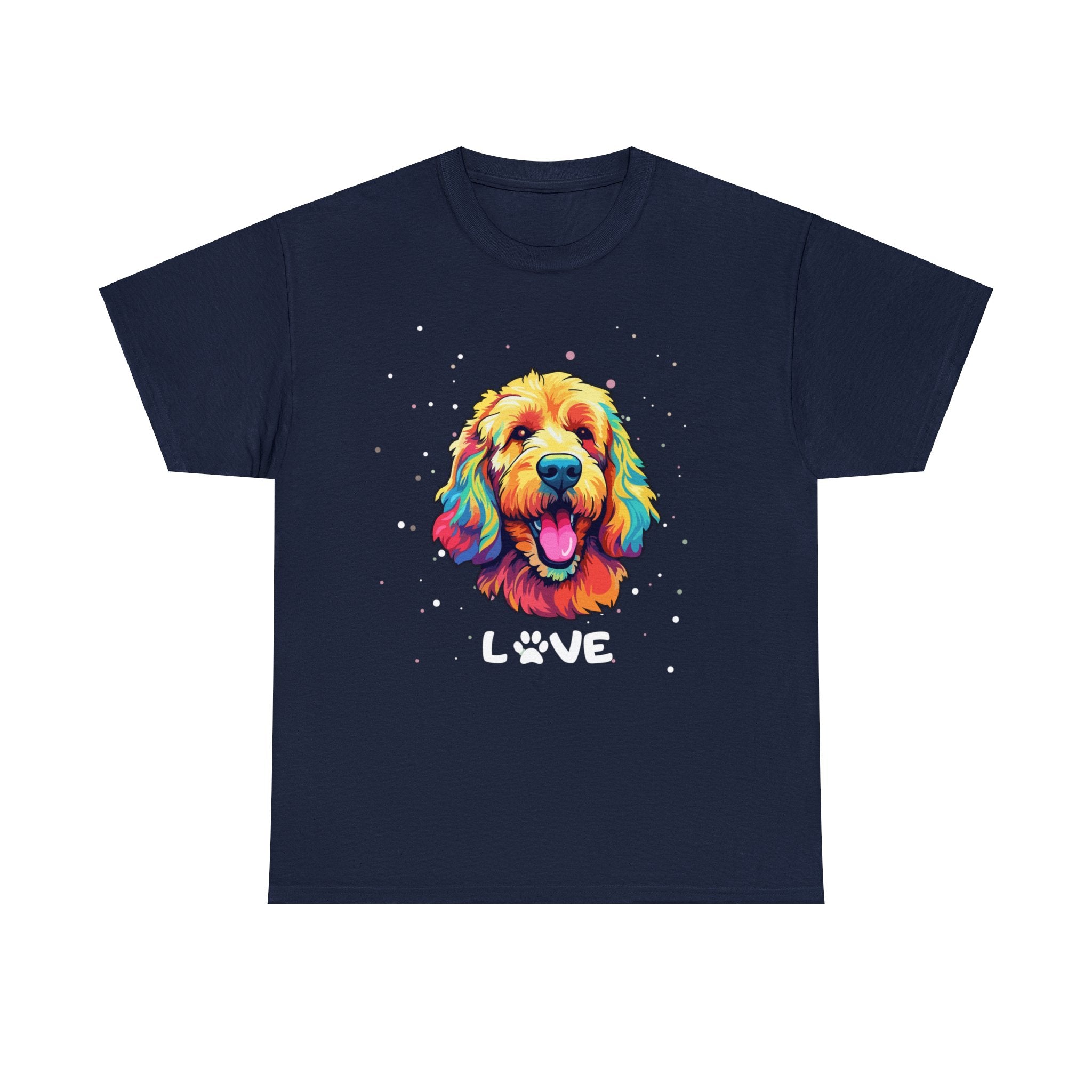 Dog T-Shirt: Goldendoodle Love #2 Dog T-Shirt: Goldendoodle Love #2