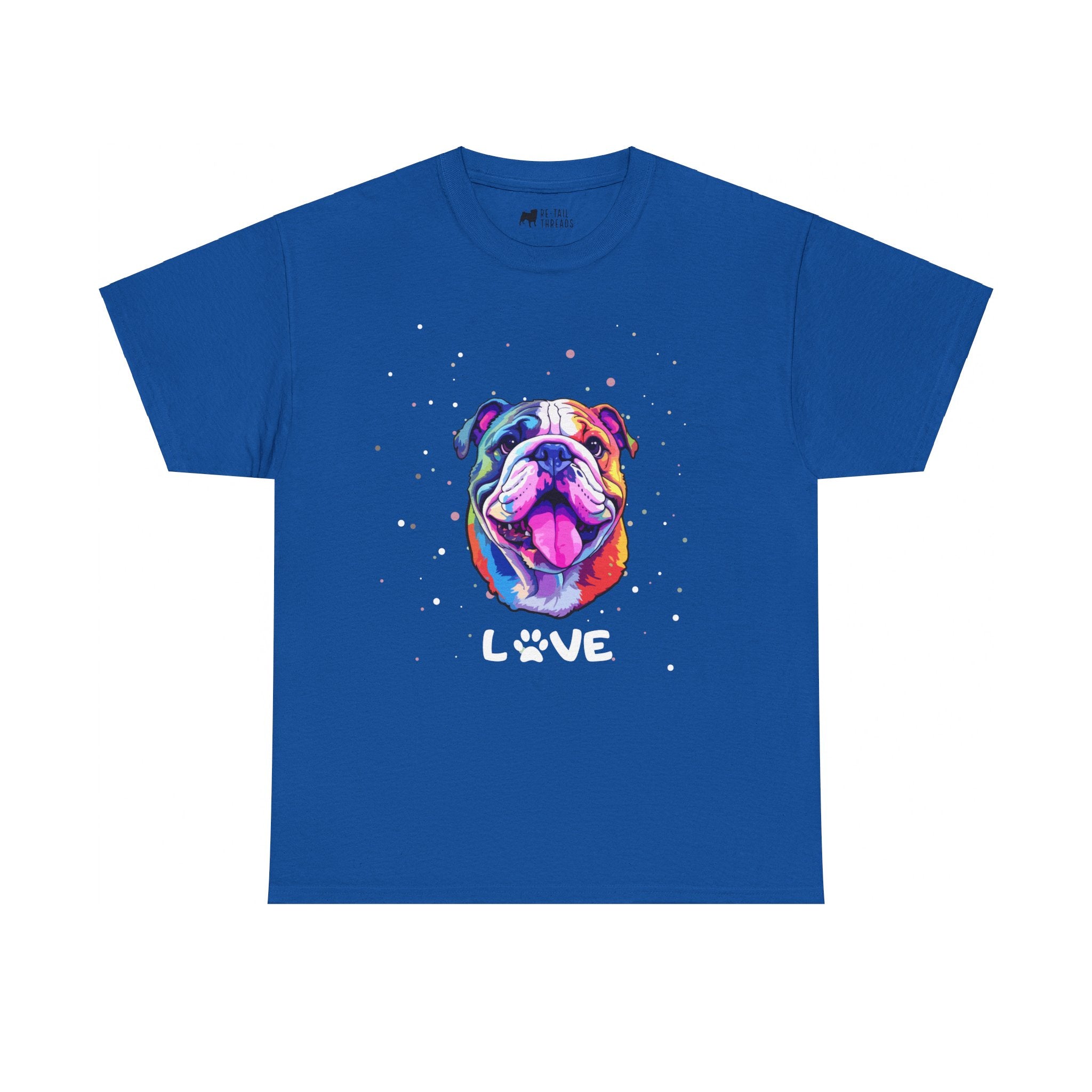 Dog T-Shirt: English Bulldog Love #2 Dog T-Shirt: English Bulldog Love #2