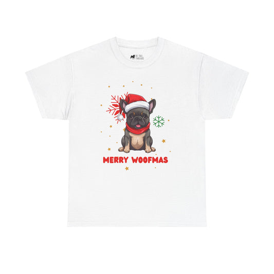 Christmas T-Shirt: Santa Hat French Bulldog