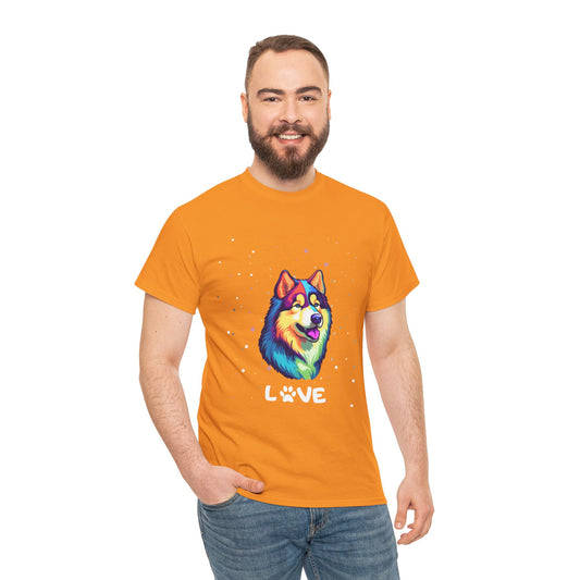 Dog T-Shirt: Alaskan Malamute Love