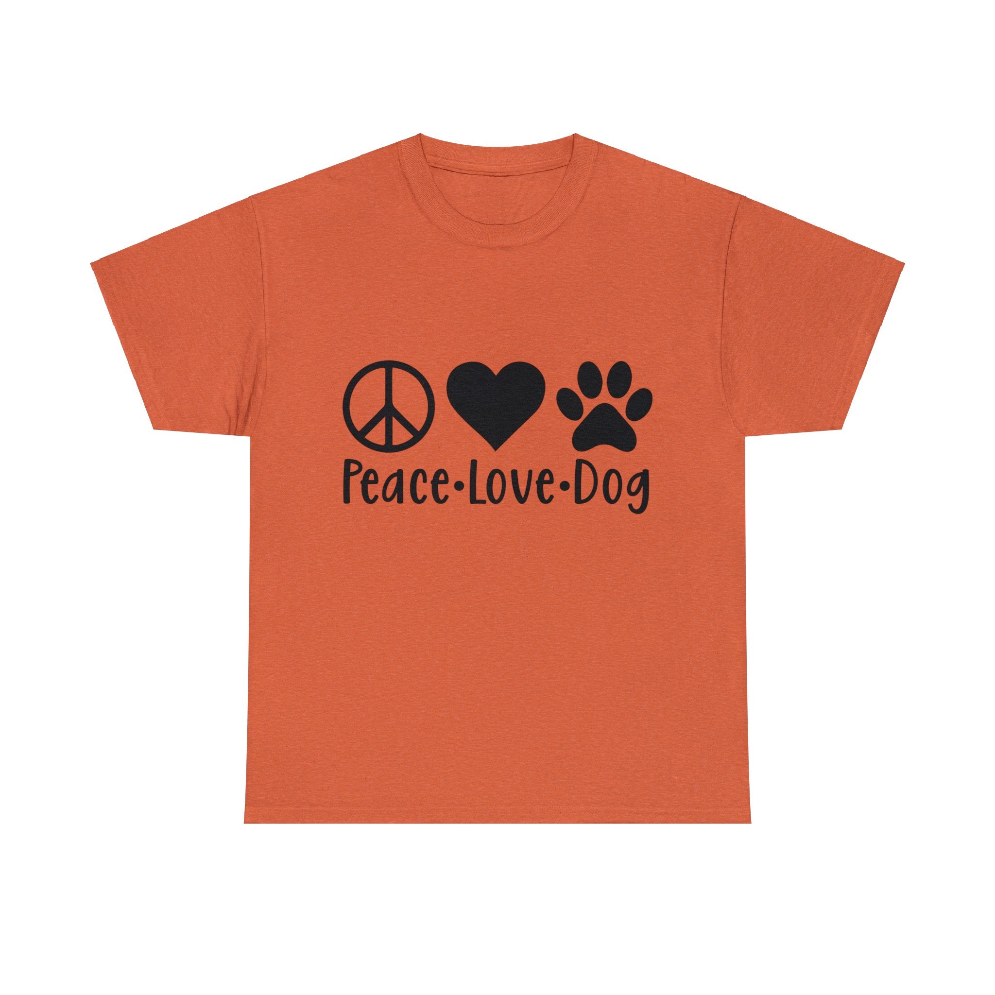 Dog T-Shirt: Peace Love Dog Dog T-Shirt: Peace Love Dog