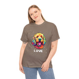 Dog T-Shirt: Goldendoodle Love #2 Dog T-Shirt: Goldendoodle Love #2