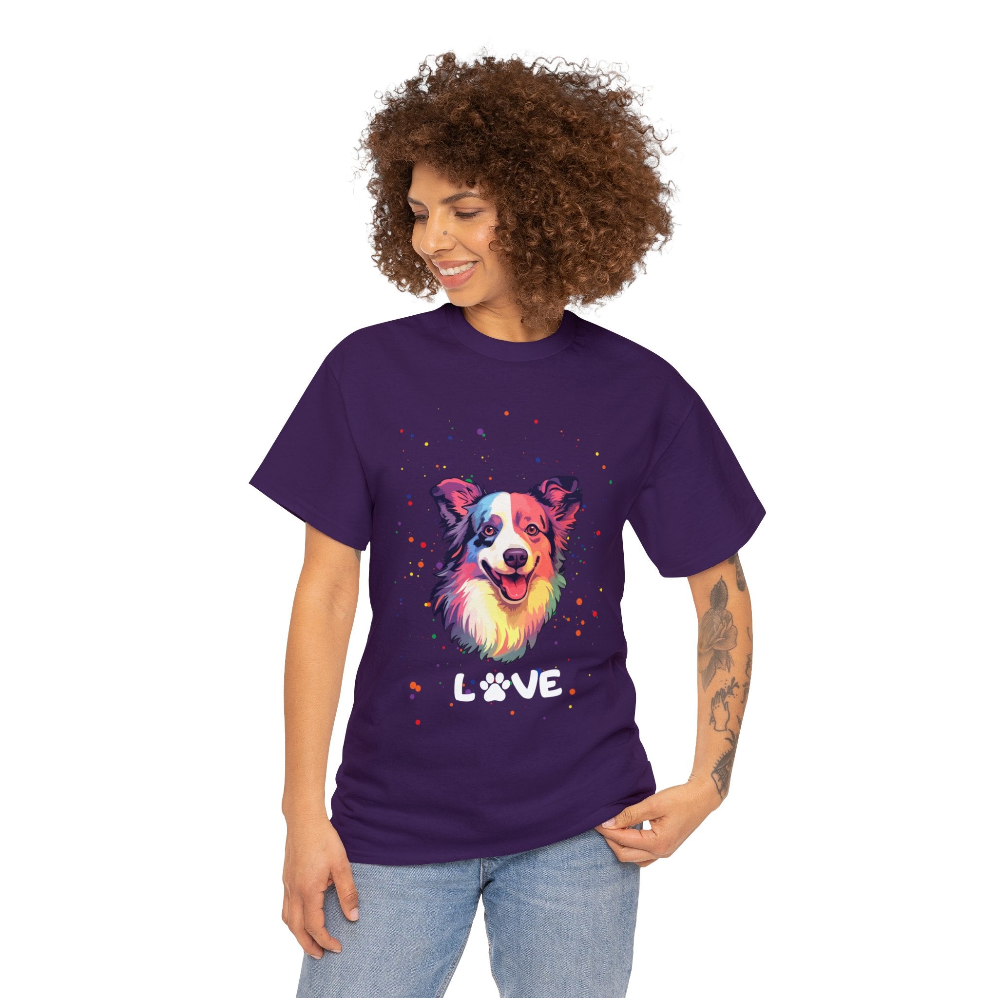 Dog T-Shirt: Border Collie Love Dog T-Shirt: Border Collie Love