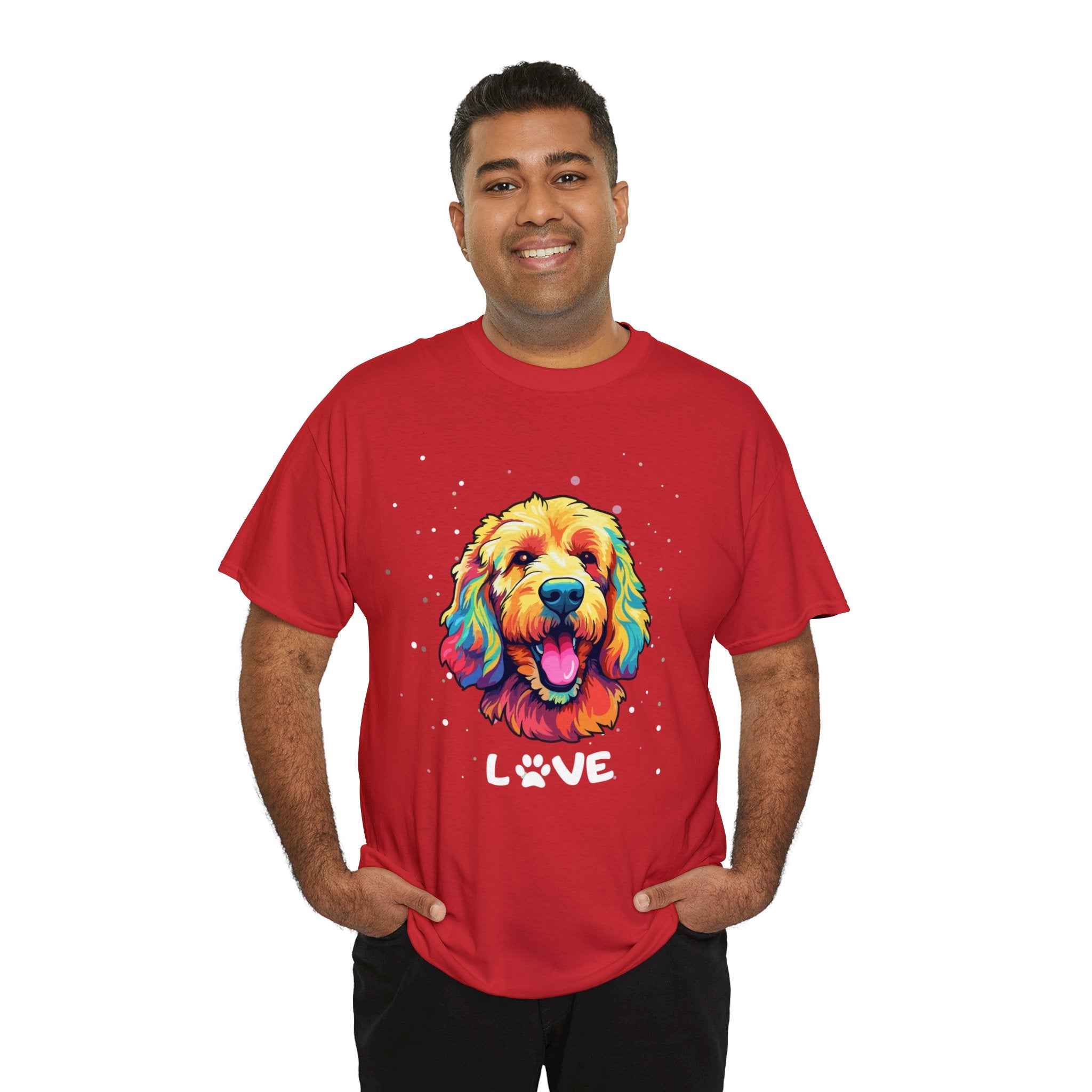 Dog T-Shirt: Goldendoodle Love #2 Dog T-Shirt: Goldendoodle Love #2