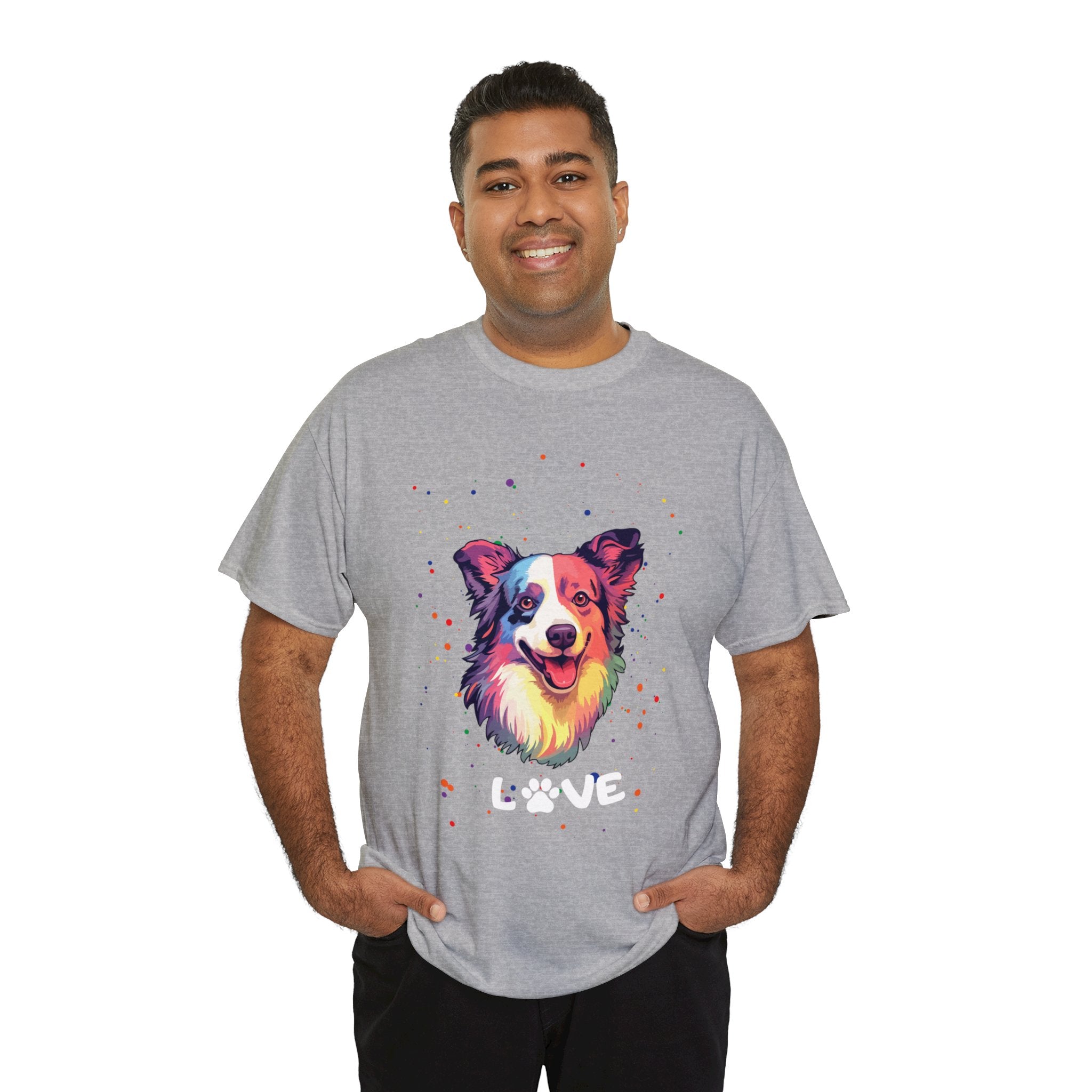 Dog T-Shirt: Border Collie Love Dog T-Shirt: Border Collie Love