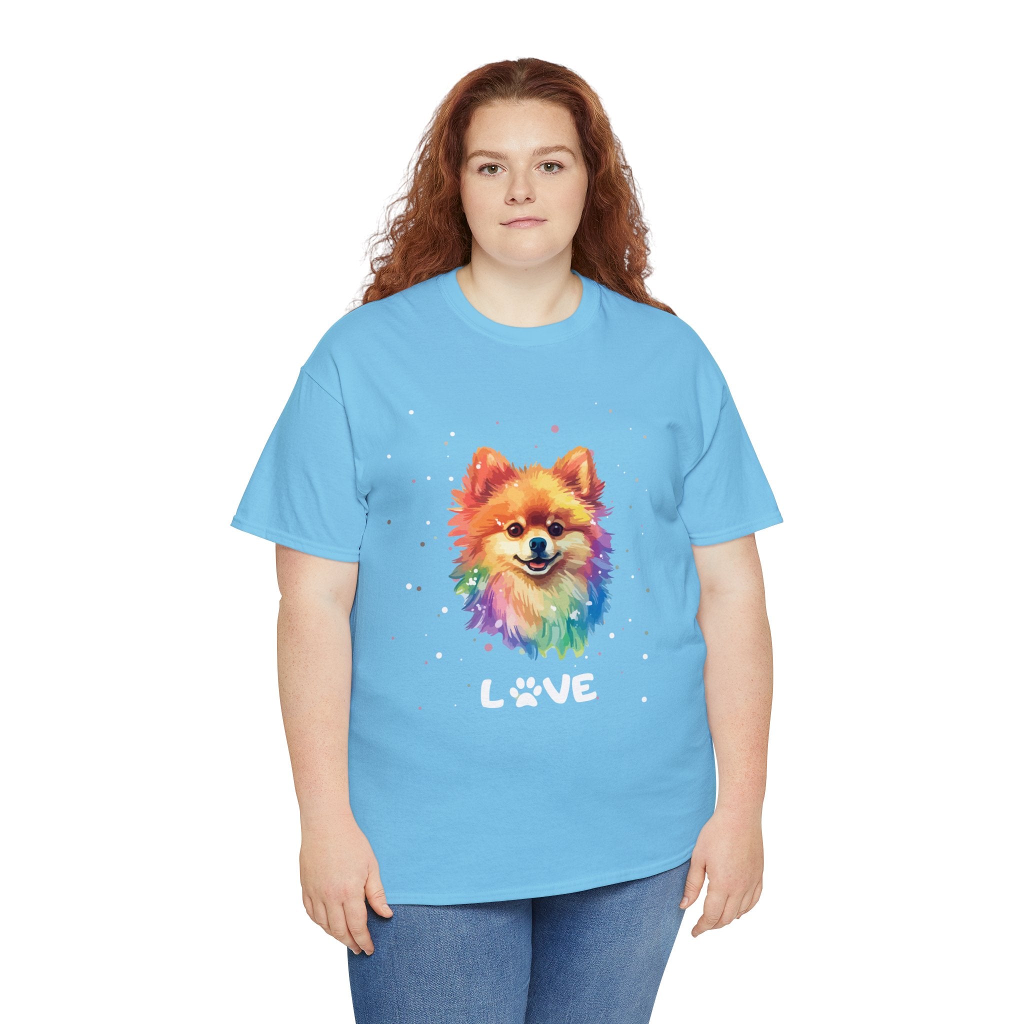 Dog T-Shirt: Pomeranian Love Dog T-Shirt: Pomeranian Love