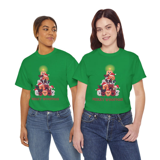 Christmas T-Shirt: Merry Woofmas Dogs