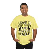 Dog T-Shirt: Love Wet Noses Wagging Tails Dog T-Shirt: Love Wet Noses Wagging Tails