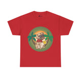 Pug T-Shirt: Pug & Palm Trees Pug T-Shirt: Pug & Palm Trees