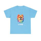Dog T-Shirt: Pomeranian Love Dog T-Shirt: Pomeranian Love