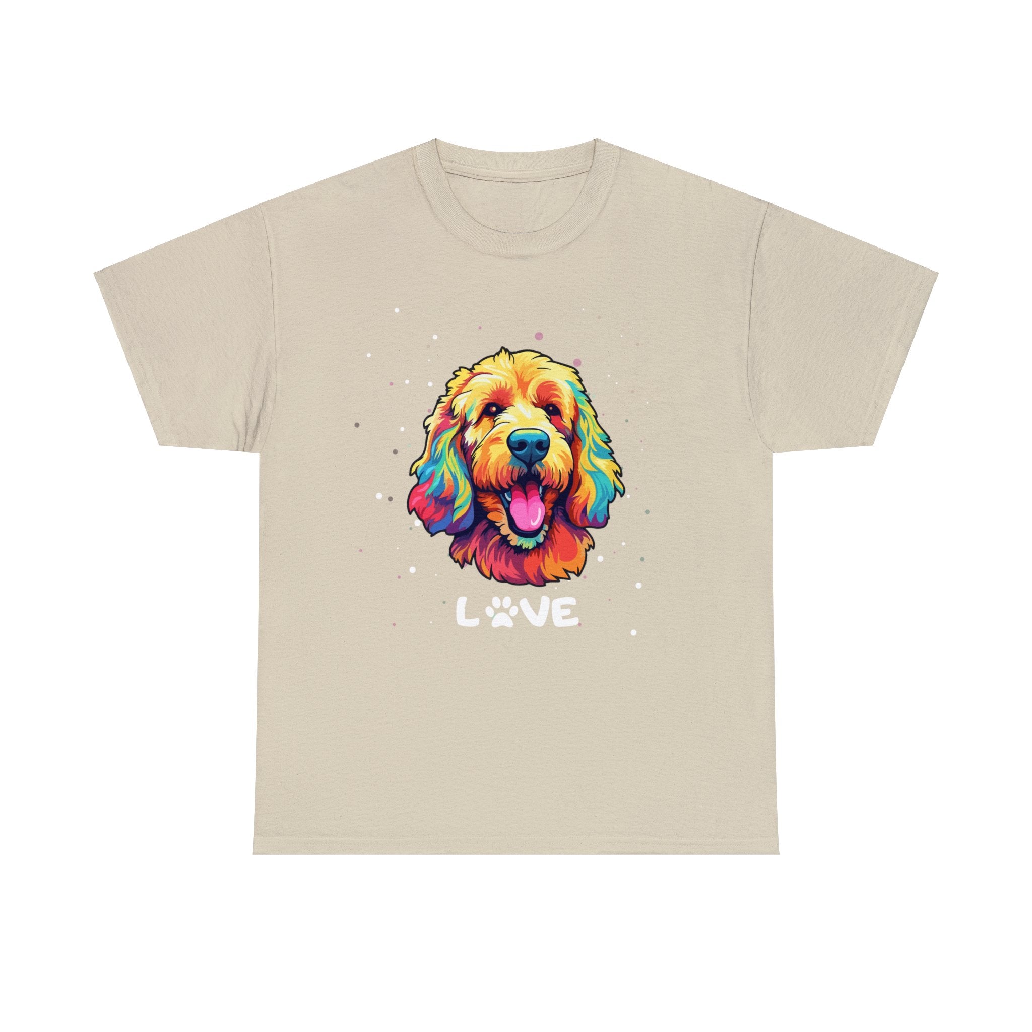 Dog T-Shirt: Goldendoodle Love #2 Dog T-Shirt: Goldendoodle Love #2