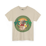 Pug T-Shirt: Pug & Palm Trees Pug T-Shirt: Pug & Palm Trees