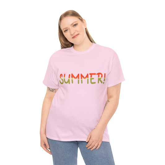 Summer T-Shirt: Summer (Watermelon Font)