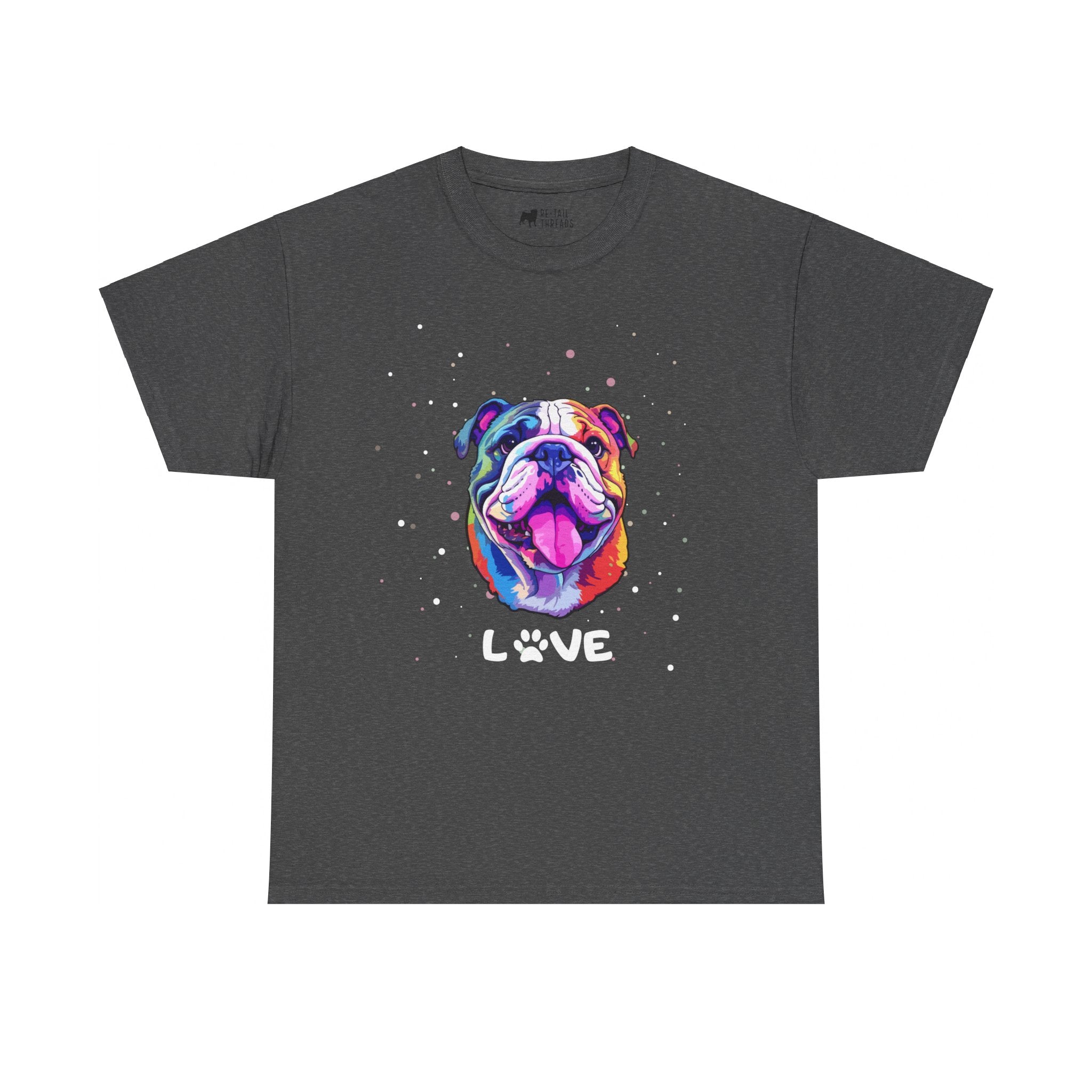 Dog T-Shirt: English Bulldog Love #2 Dog T-Shirt: English Bulldog Love #2