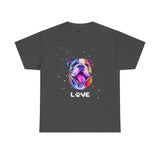 Dog T-Shirt: English Bulldog Love #2 Dog T-Shirt: English Bulldog Love #2