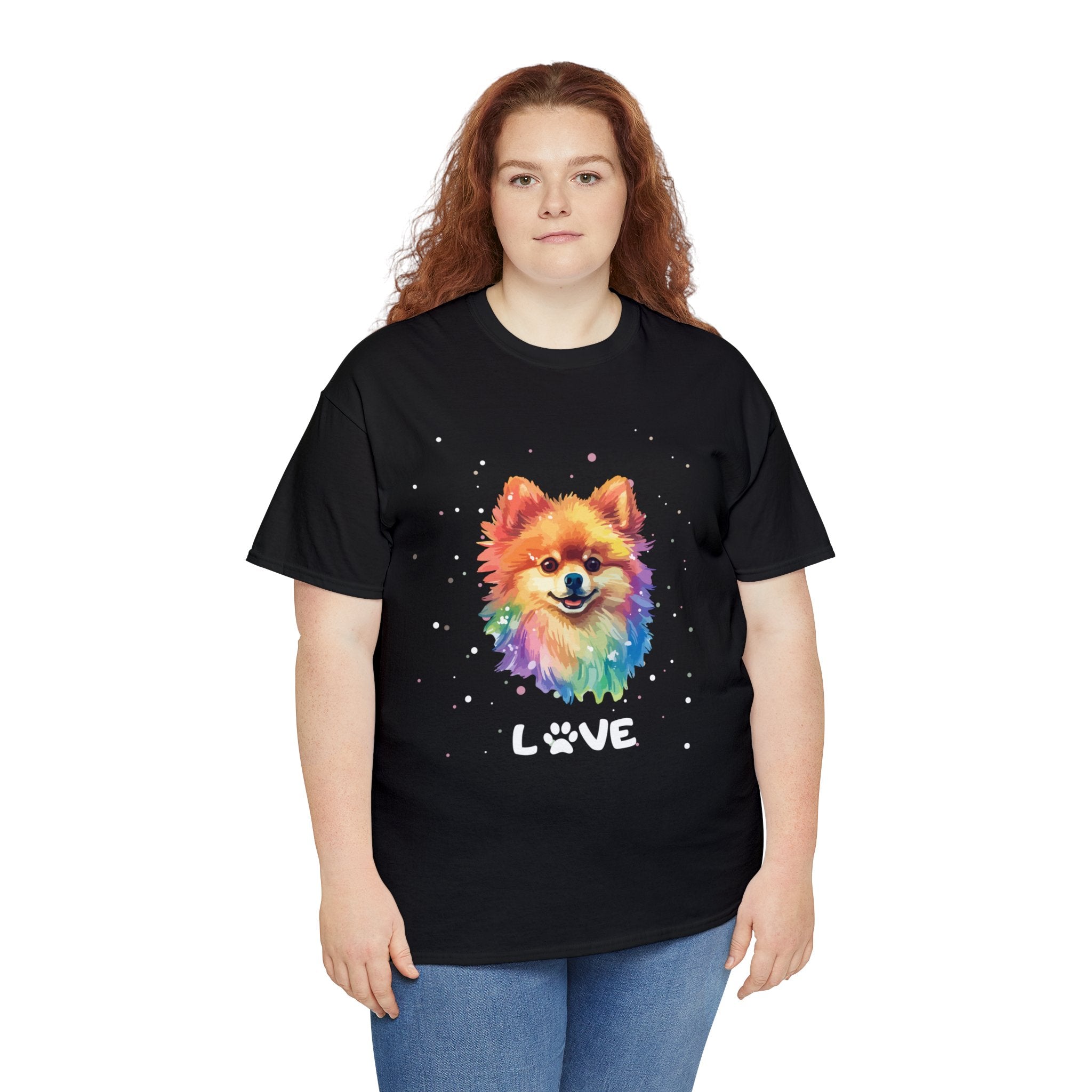 Dog T-Shirt: Pomeranian Love Dog T-Shirt: Pomeranian Love