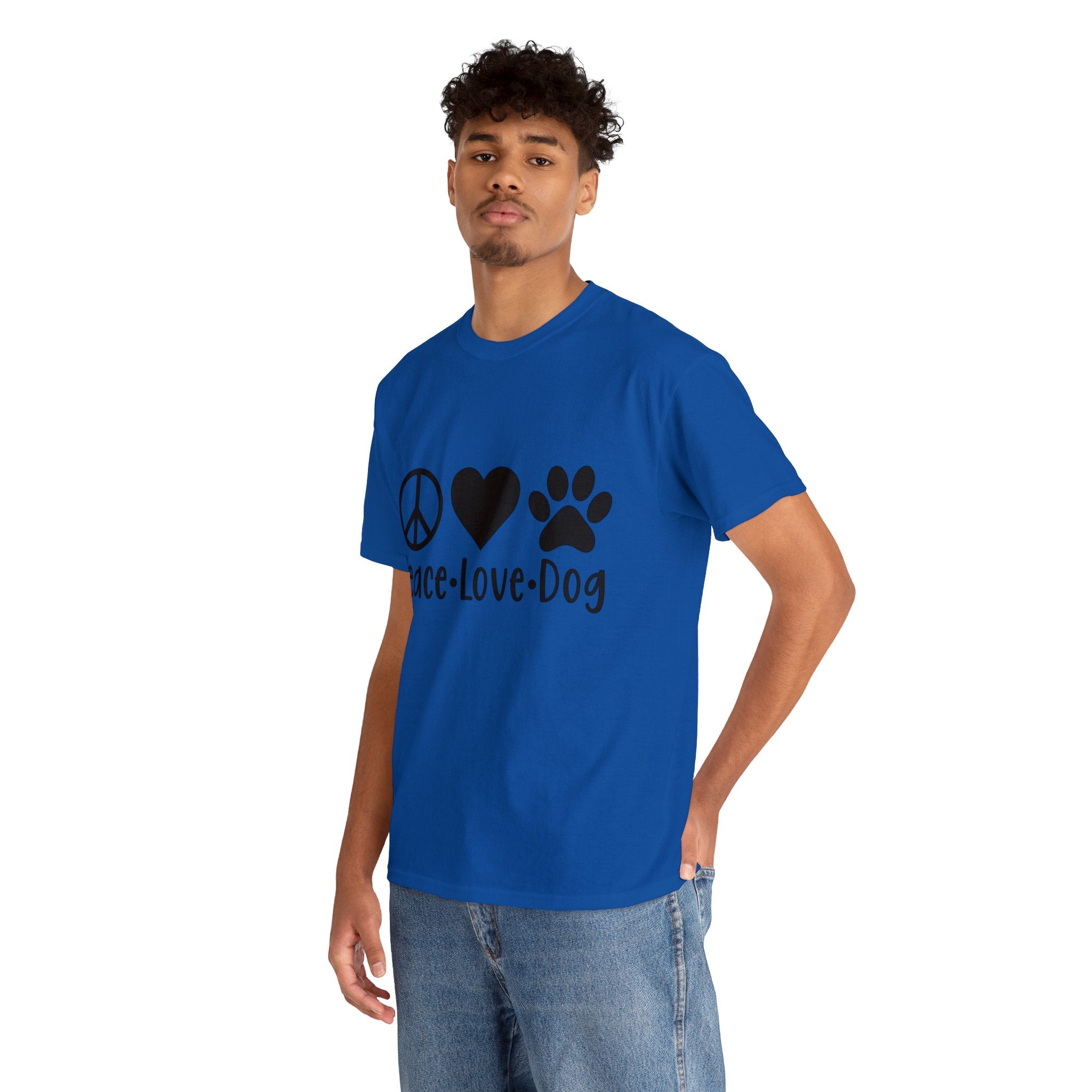 Dog T-Shirt: Peace Love Dog Dog T-Shirt: Peace Love Dog