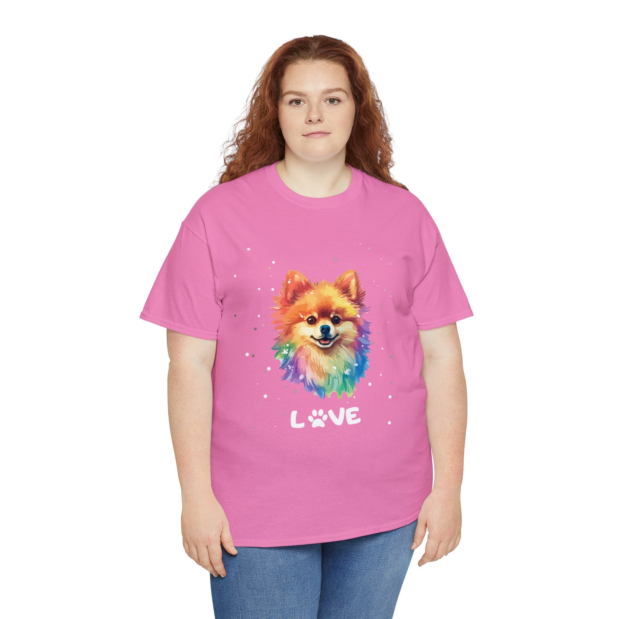 Dog T-Shirt: Pomeranian Love Dog T-Shirt: Pomeranian Love