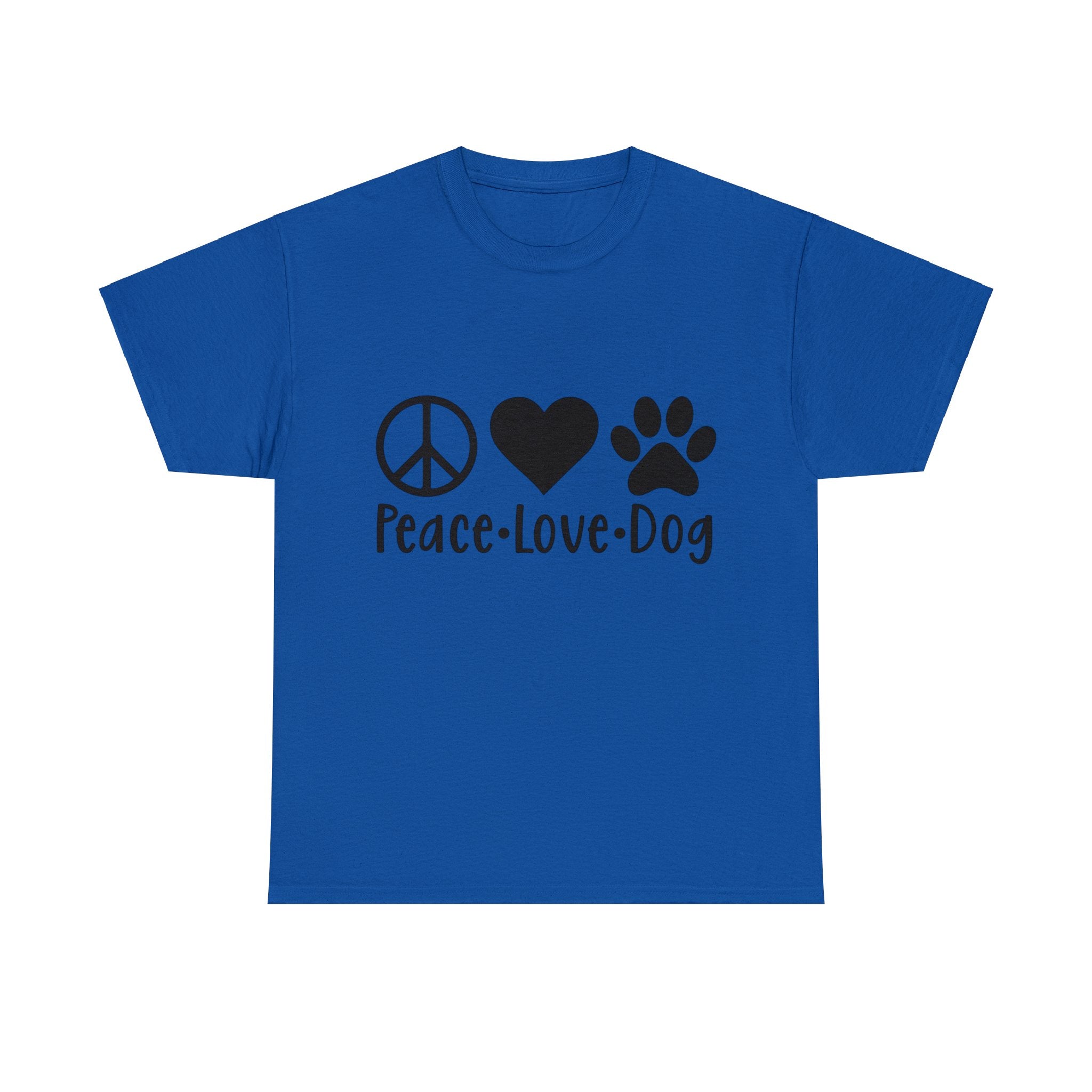 Dog T-Shirt: Peace Love Dog Dog T-Shirt: Peace Love Dog