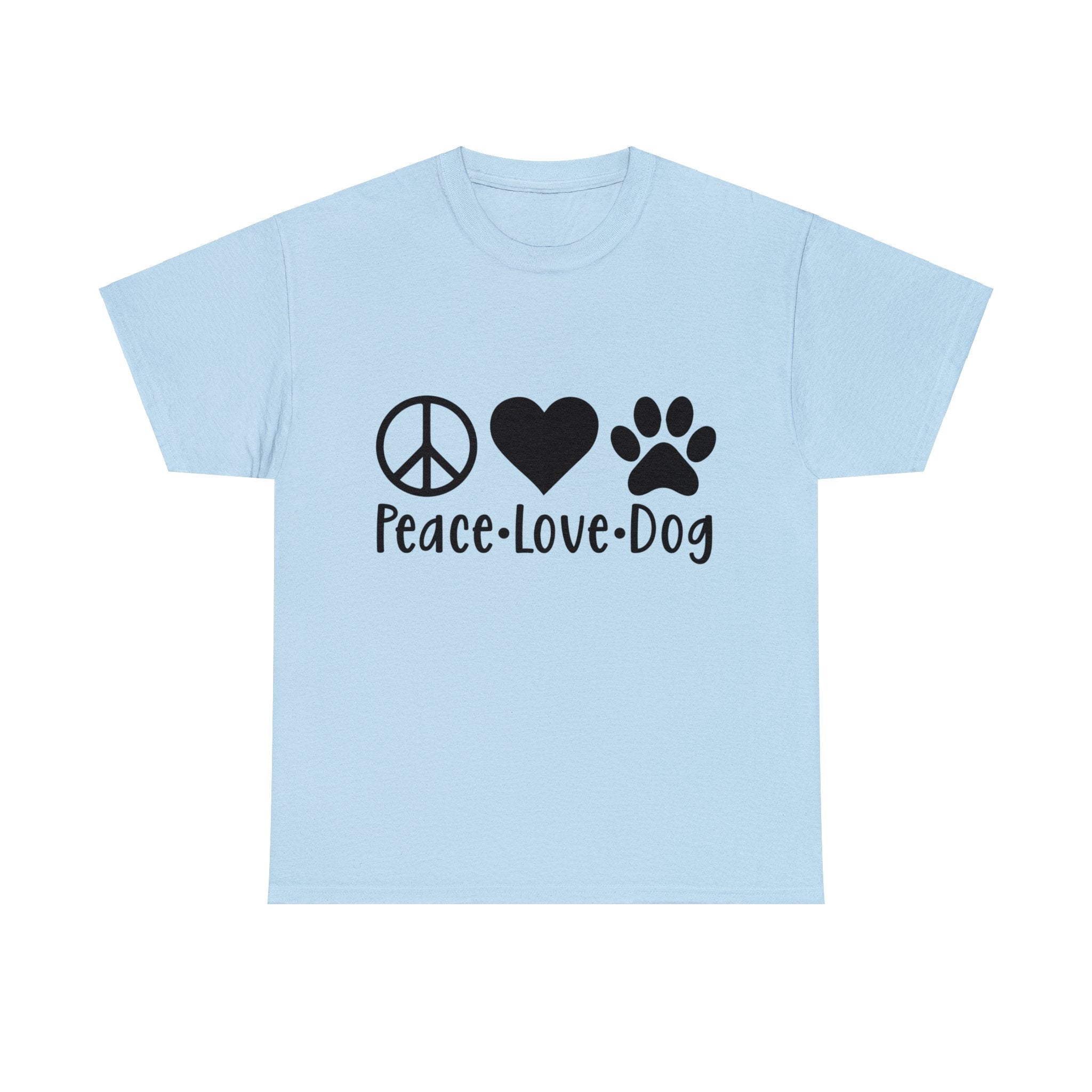 Dog T-Shirt: Peace Love Dog Dog T-Shirt: Peace Love Dog
