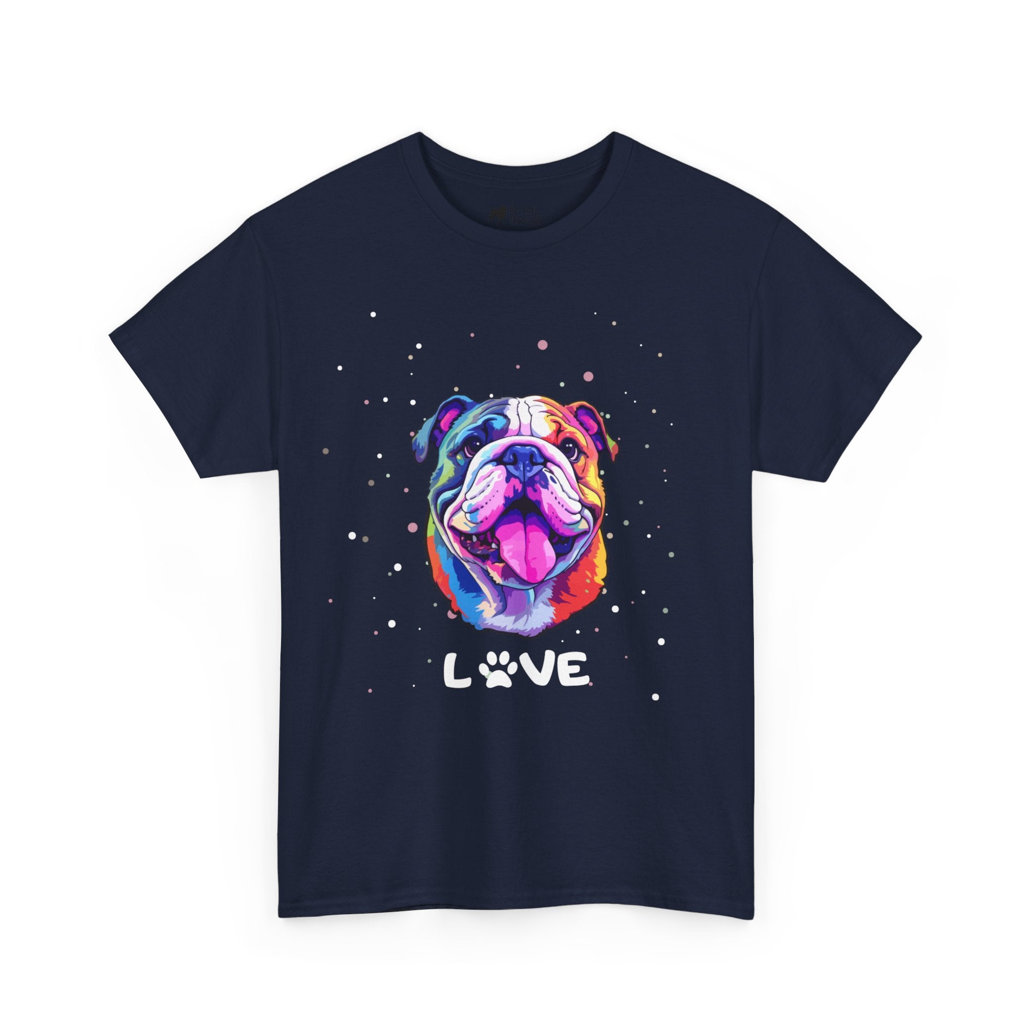 Dog T-Shirt: English Bulldog Love #2 Dog T-Shirt: English Bulldog Love #2