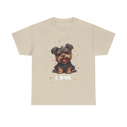 Dog T-Shirt: Yorkie Love