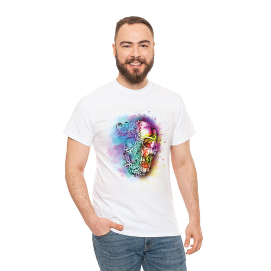 Skull T-Shirt: Gold & Multicolor