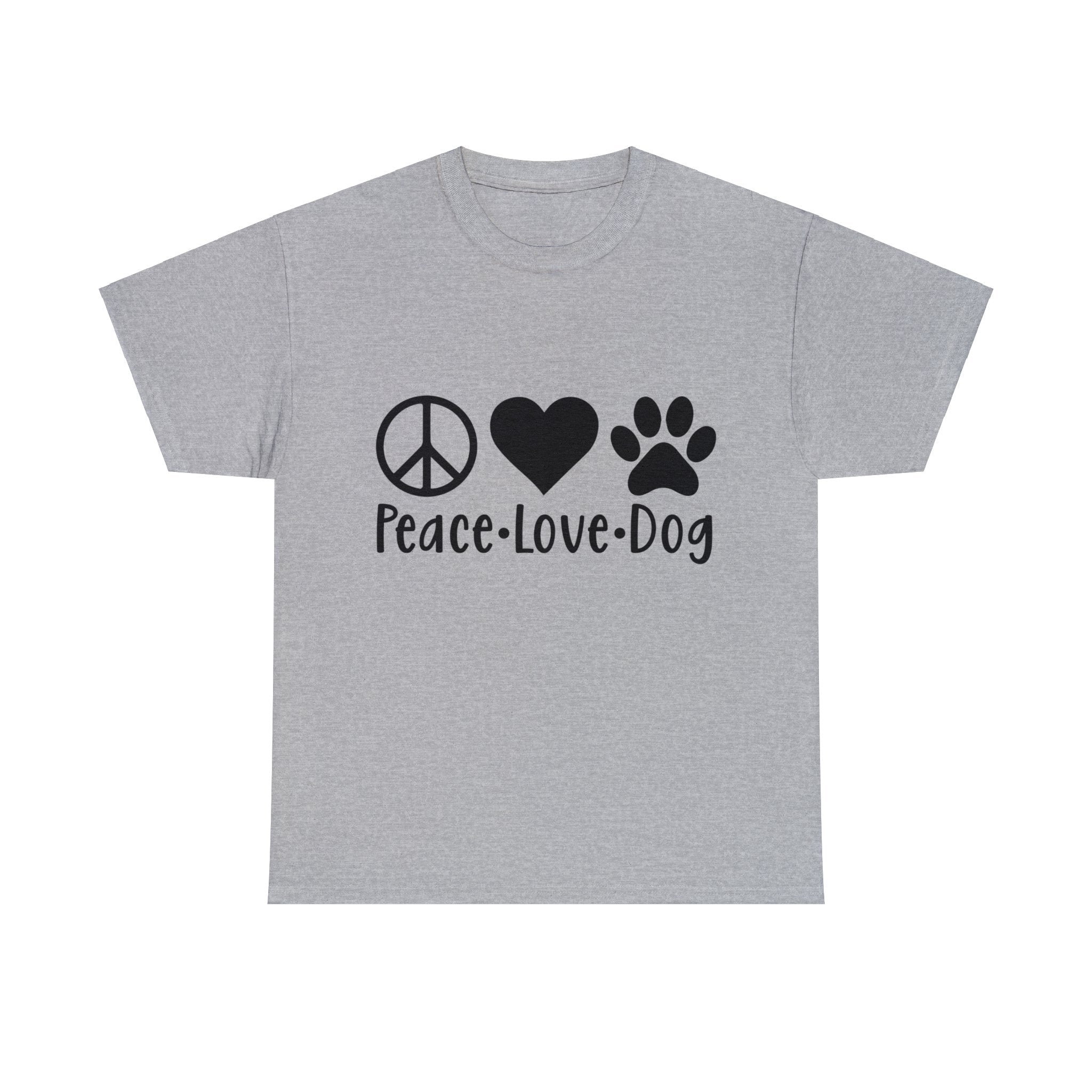 Dog T-Shirt: Peace Love Dog Dog T-Shirt: Peace Love Dog