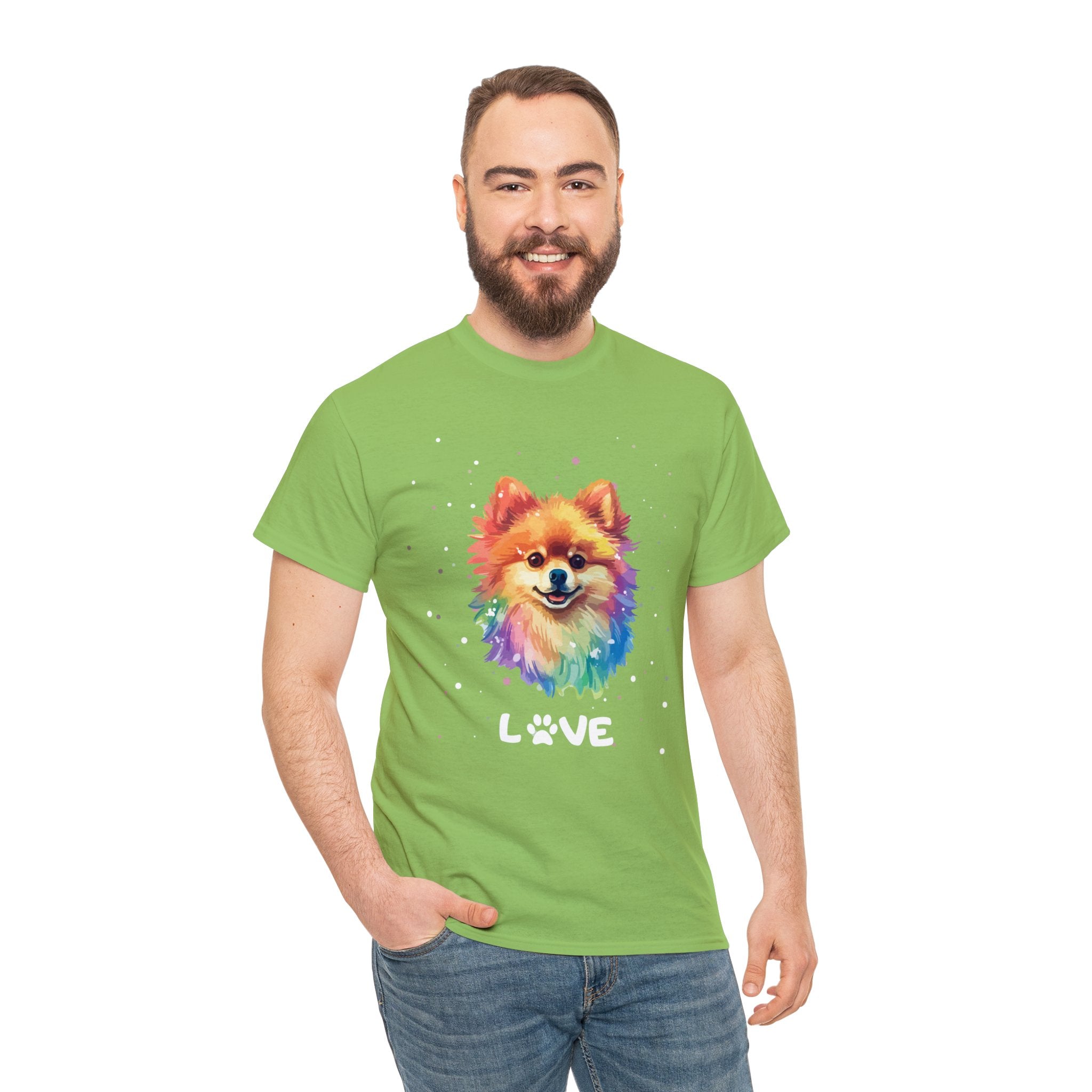 Dog T-Shirt: Pomeranian Love Dog T-Shirt: Pomeranian Love
