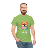 Dog T-Shirt: Pomeranian Love Dog T-Shirt: Pomeranian Love