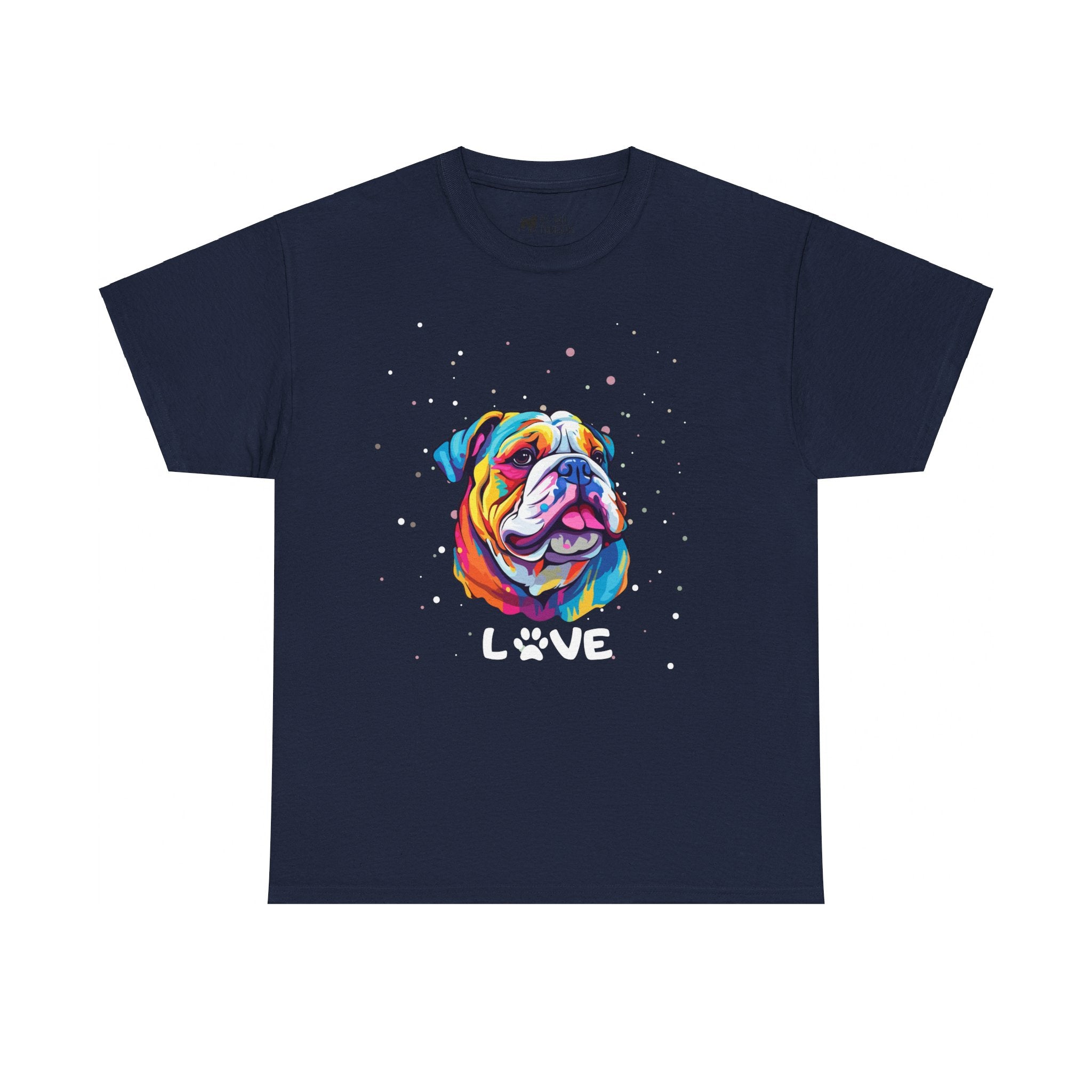 Dog T-Shirt: English Bulldog Love #3 Dog T-Shirt: English Bulldog Love #3