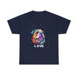 Dog T-Shirt: English Bulldog Love #3 Dog T-Shirt: English Bulldog Love #3