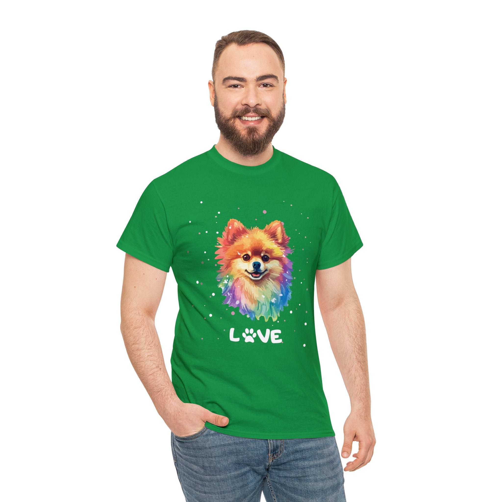 Dog T-Shirt: Pomeranian Love Dog T-Shirt: Pomeranian Love