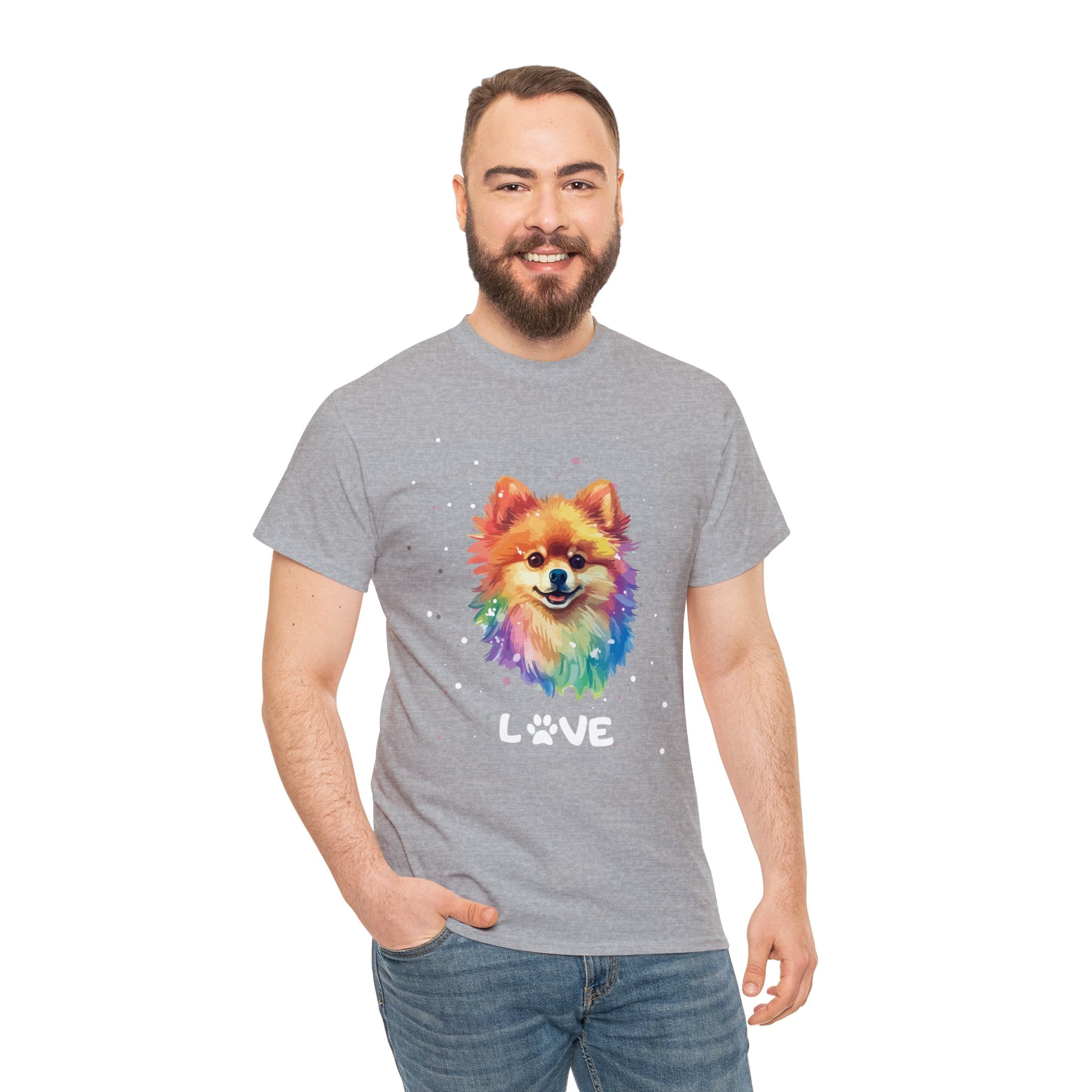 Dog T-Shirt: Pomeranian Love Dog T-Shirt: Pomeranian Love