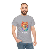 Dog T-Shirt: Pomeranian Love Dog T-Shirt: Pomeranian Love
