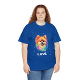 Dog T-Shirt: Pomeranian Love Dog T-Shirt: Pomeranian Love