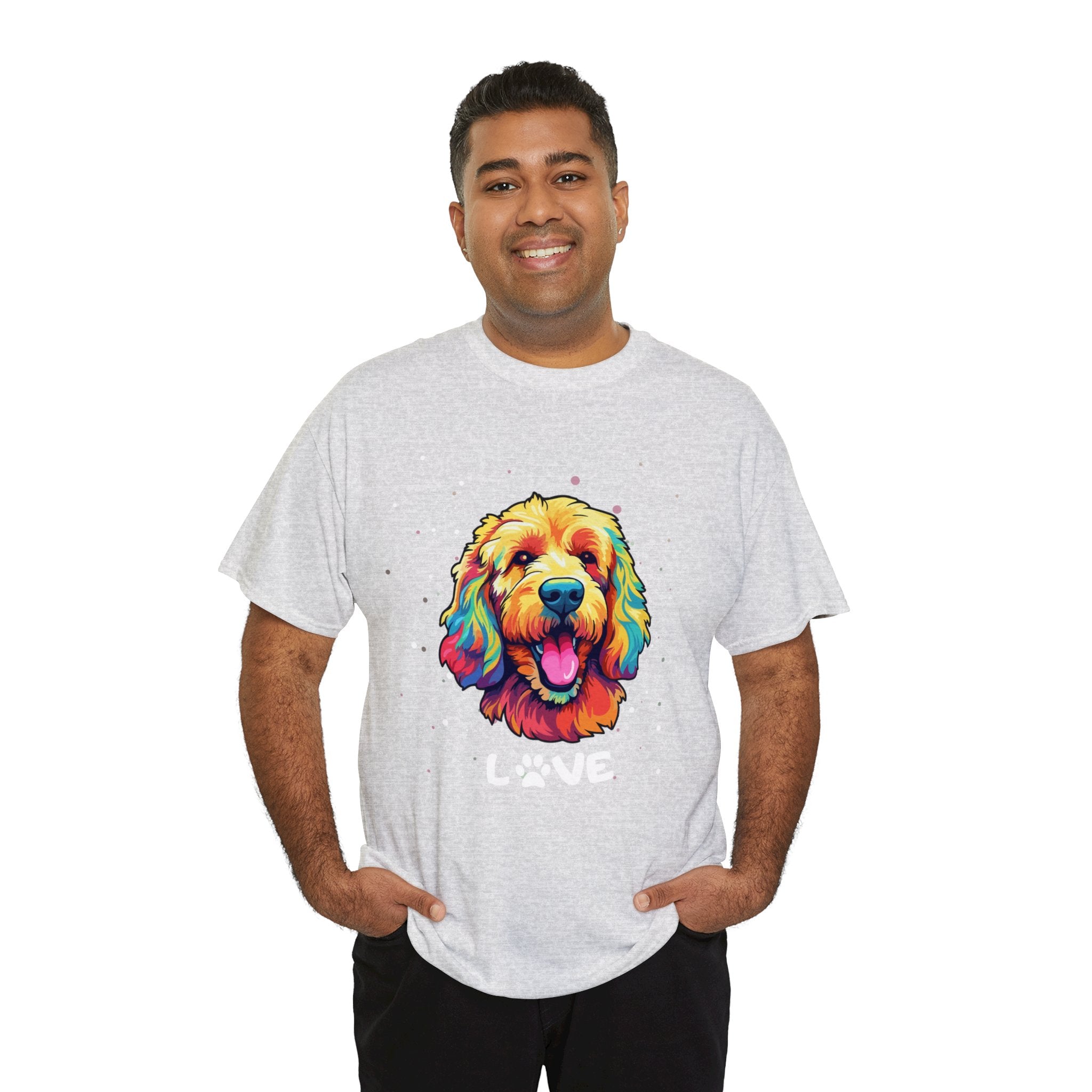 Dog T-Shirt: Goldendoodle Love #2 Dog T-Shirt: Goldendoodle Love #2