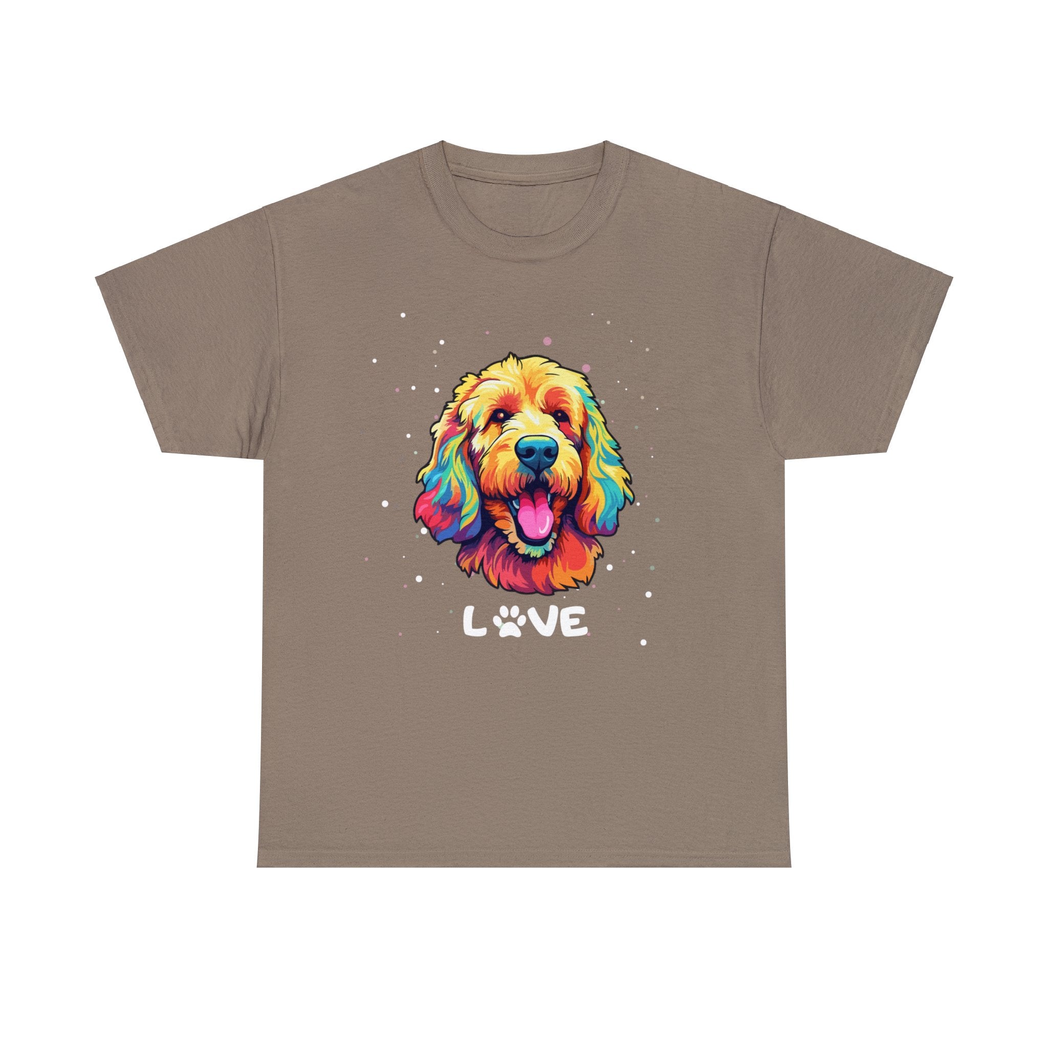 Dog T-Shirt: Goldendoodle Love #2 Dog T-Shirt: Goldendoodle Love #2