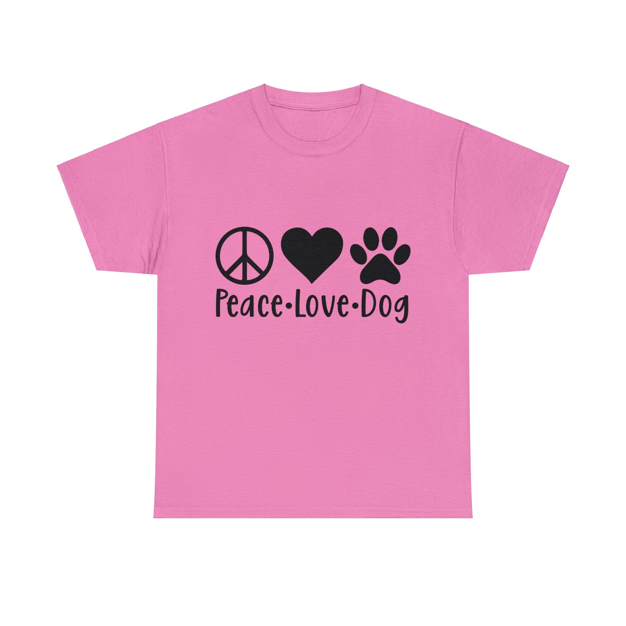 Dog T-Shirt: Peace Love Dog Dog T-Shirt: Peace Love Dog