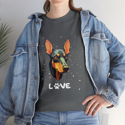 Dog T-Shirt: Doberman Love