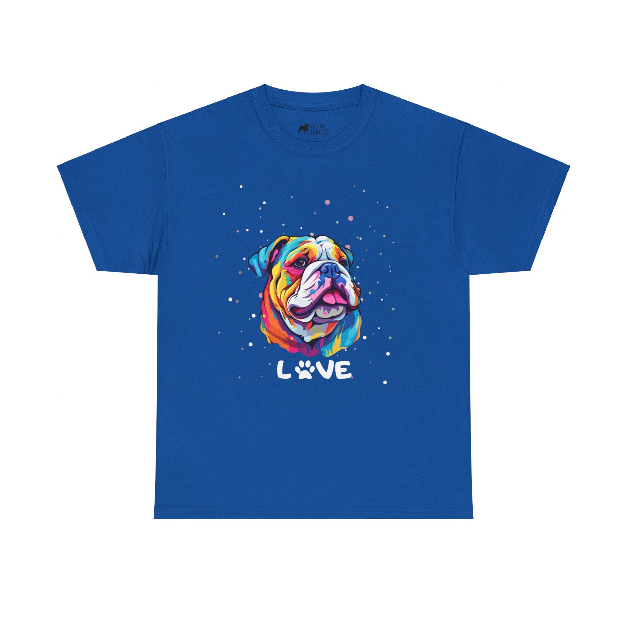 Dog T-Shirt: English Bulldog Love #3 Dog T-Shirt: English Bulldog Love #3