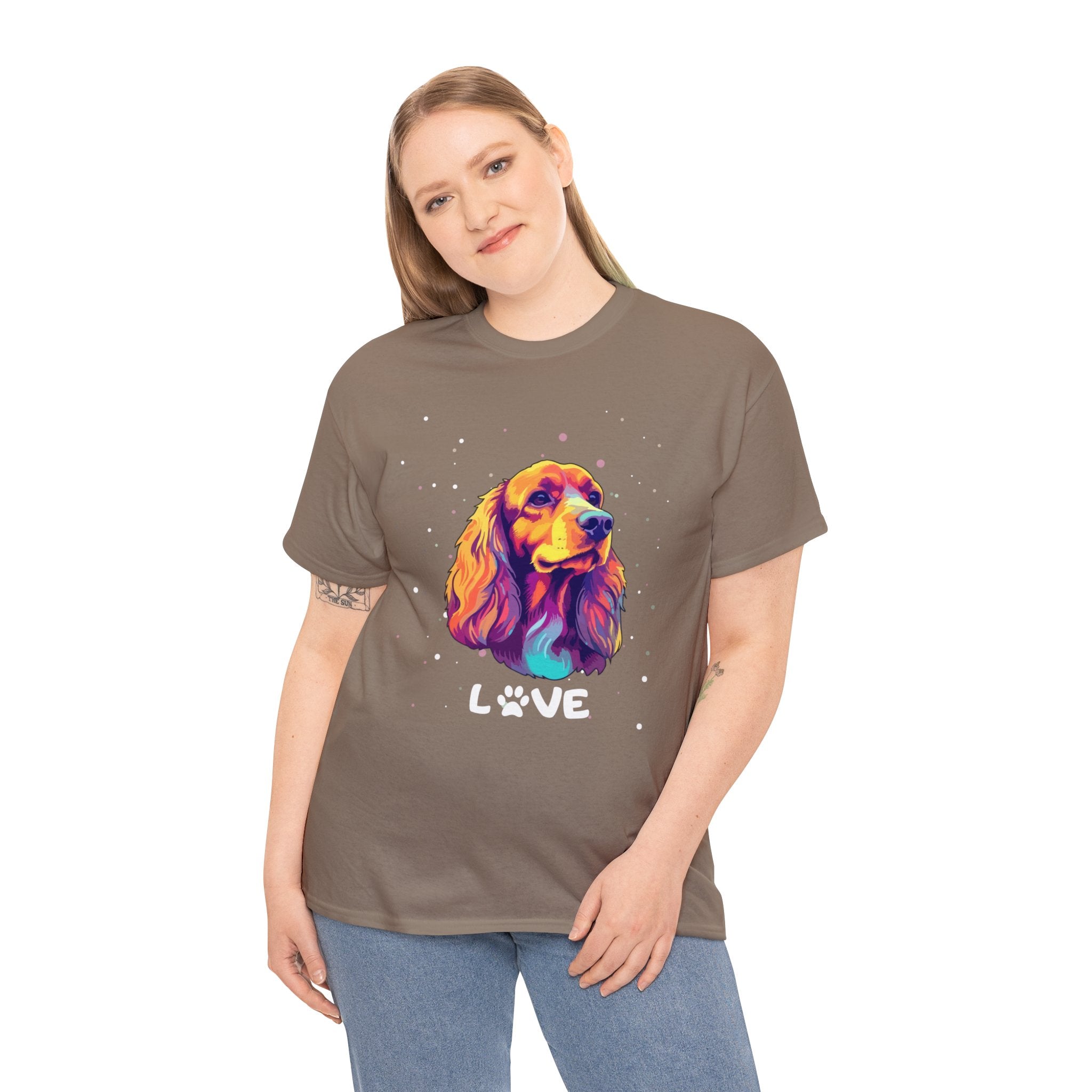 Dog T-Shirt: English Cocker Spaniel Love Dog T-Shirt: English Cocker Spaniel Love