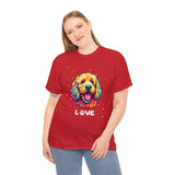 Dog T-Shirt: Goldendoodle Love #2 Dog T-Shirt: Goldendoodle Love #2
