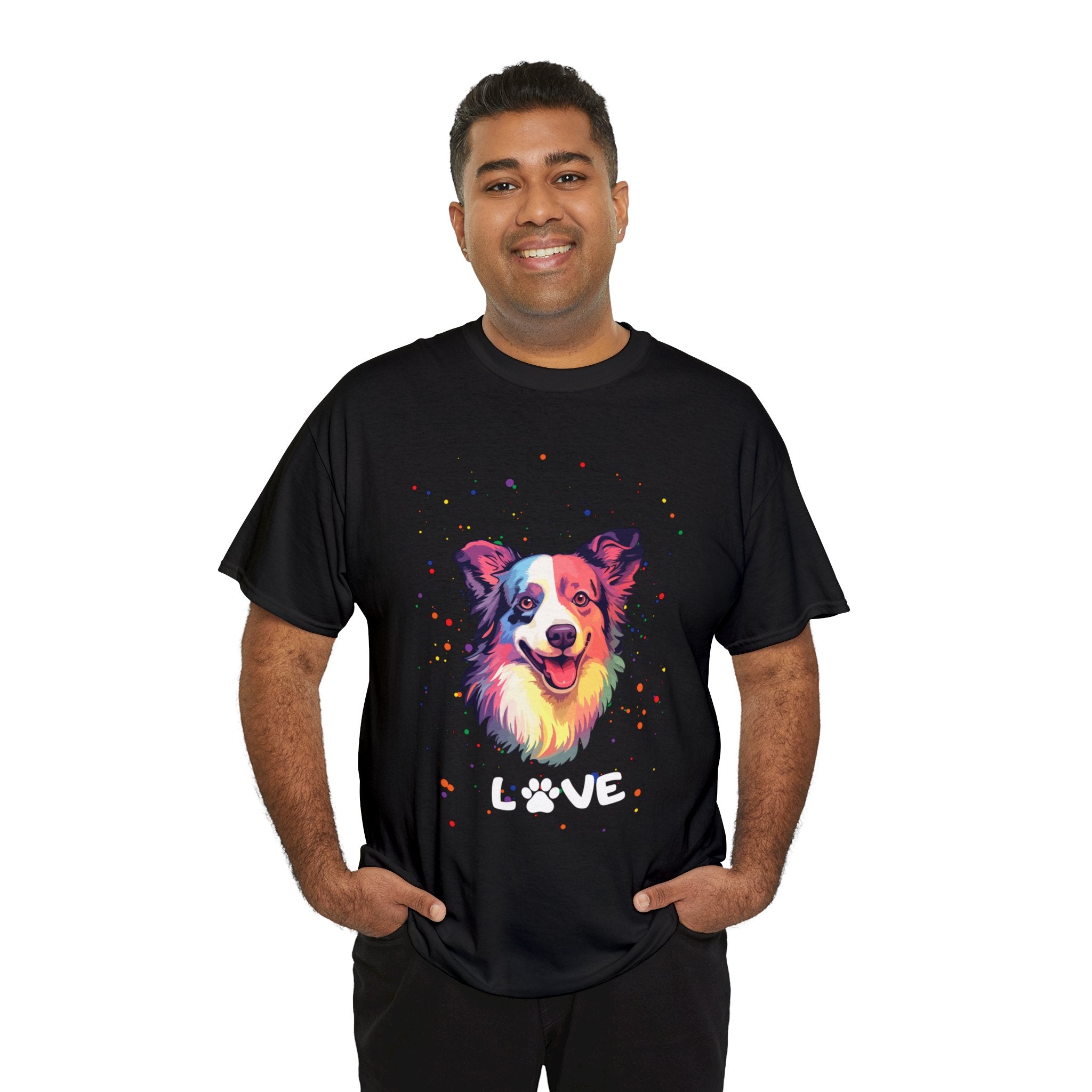 Dog T-Shirt: Border Collie Love Dog T-Shirt: Border Collie Love